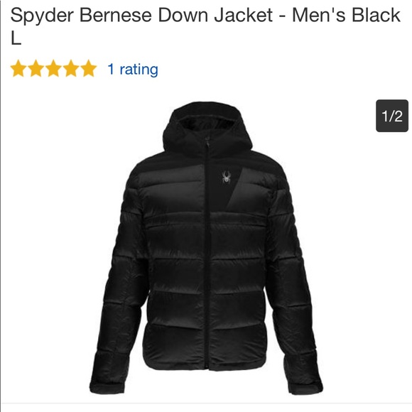 Men's Spyder Bernese Down Jacket - Picture 2 of 8